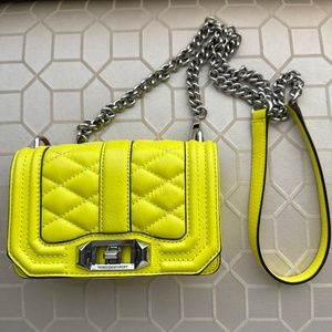 Rebecca minkoff yellow crossbody bag